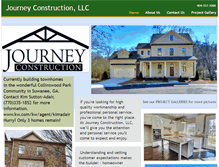 Tablet Screenshot of journeyconstructionllc.com
